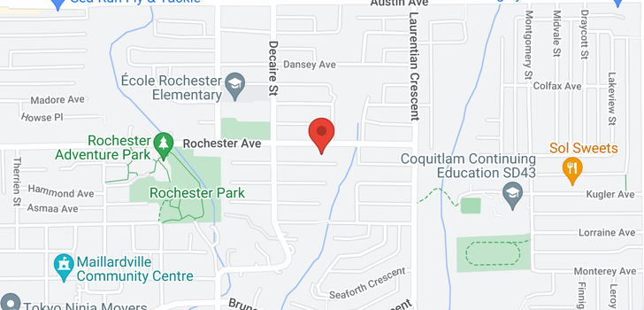 map of 1592 ROCHESTER AVENUE